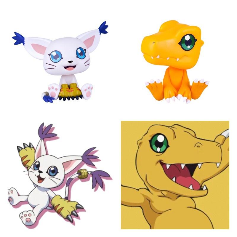 Model Adventure Digimon Boxed Cake Ornaments Figure Toy For The Kid Birthday