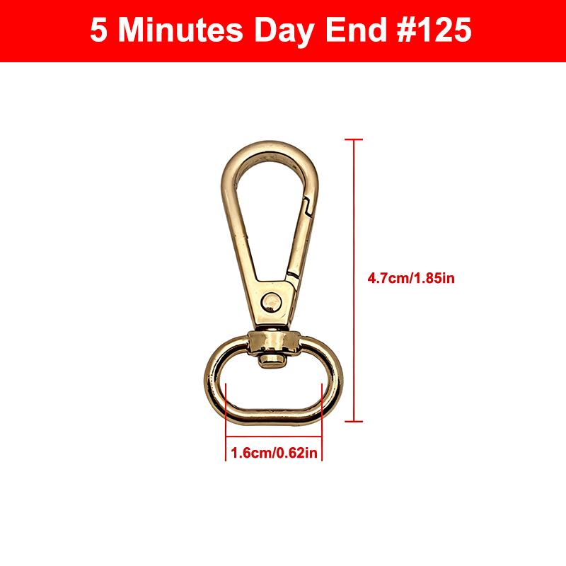 10Pcs Zinc Alloy Swivel Snap Hooks With Heavy Duty Rust Proof Structure For Diy Bag Making Keychain Lanyard Crafting Projects