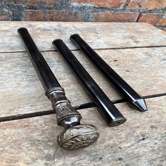 Cane 93.98 Cm 3x Engraving All  Cane Brass Cane with Flower Handle Cane