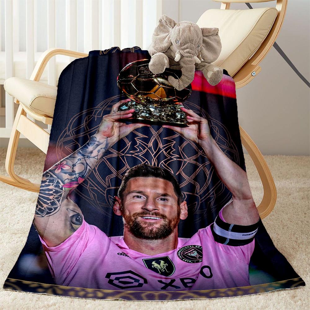 Messi 252 Blanket Durable Comfort Great for Office Chair Sofa for All Occasions Digital Print Best Holiday Gift for Friends Family