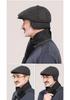 Men's Autumn/Winter Thick Duckbill Cap with Ear Protection - Middle-Aged and Senior Outdoor Cotton Hat