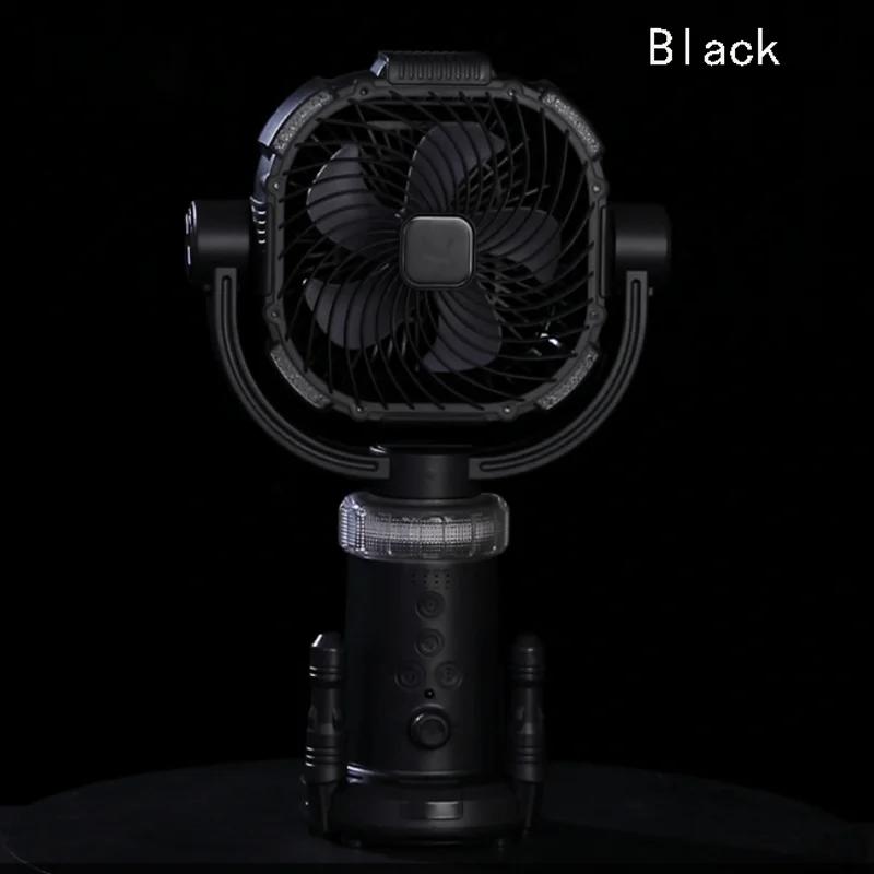 20000mAh Camping Fan Rechargeable Desktop Portable Circulator Wireless Ceiling Electric Fan with Power Bank LED Lighting