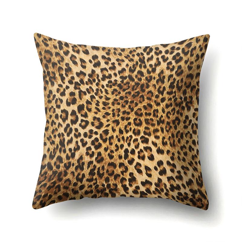Motif Léopard Nordique Moderne Abstrait Taie d'Oreiller en Polyester Décoration de Voiture Maison Imprimée Taie d'Oreiller Repose-Lombaire