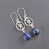 Natural Sodalite Gemstone 925 Sterling Silver Jewelry Handcrafted Earrings 2.00" EE-17-20