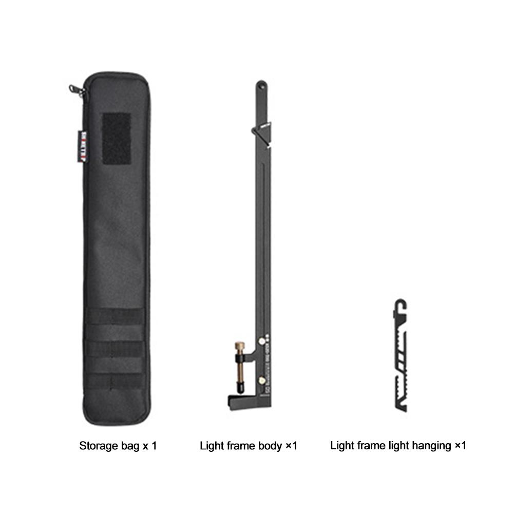 Folding Table Lantern hanger Camping Lantern Stand Stainless Steel Portable Folding Lamp Pole for Table Thickness Less Than 28mm