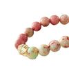 High Quality Artificial Calcite Natural Mahogany Grain White Crystal Bracelet Bracelet.