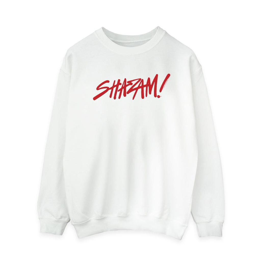 DC Comics Womens/Ladies Shazam Fury Of The Gods Spray Paint Logo Sweatshirt