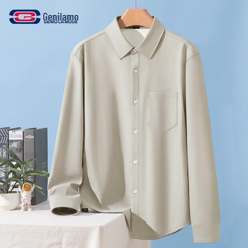 Мужская оксфордская рубашка с флисовой подкладкой GENIOLAMODE M