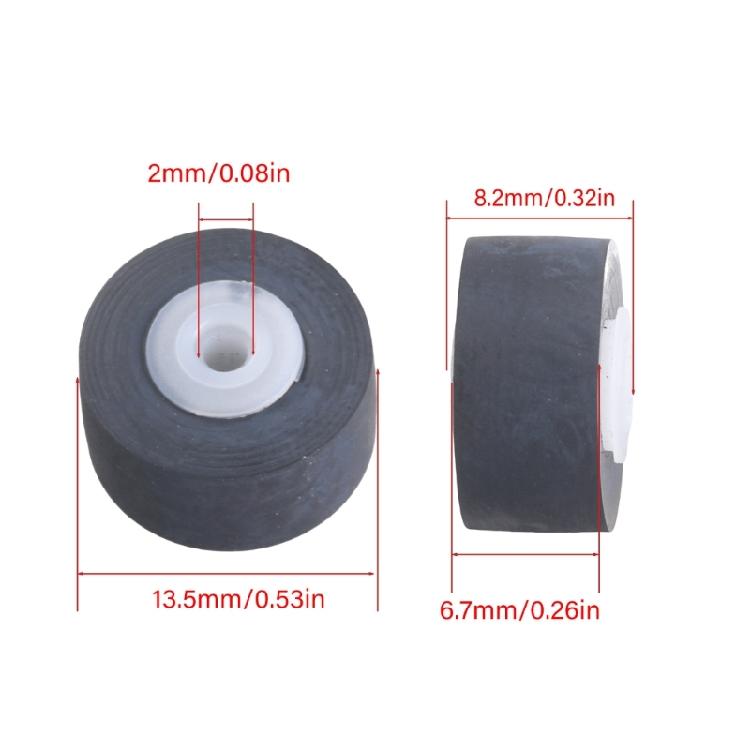 Cassette Tape Cassette Recorder Pinch Rollers Pressure Belt Pulley Set for Tape Recorder 13.5mm Diameter