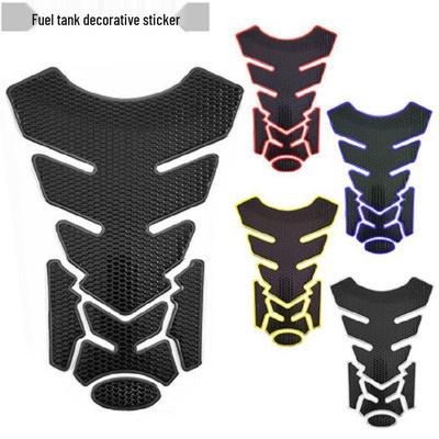 Carbon Fiber Motorcycle and Car Fuel Tank Fishbone Stickers