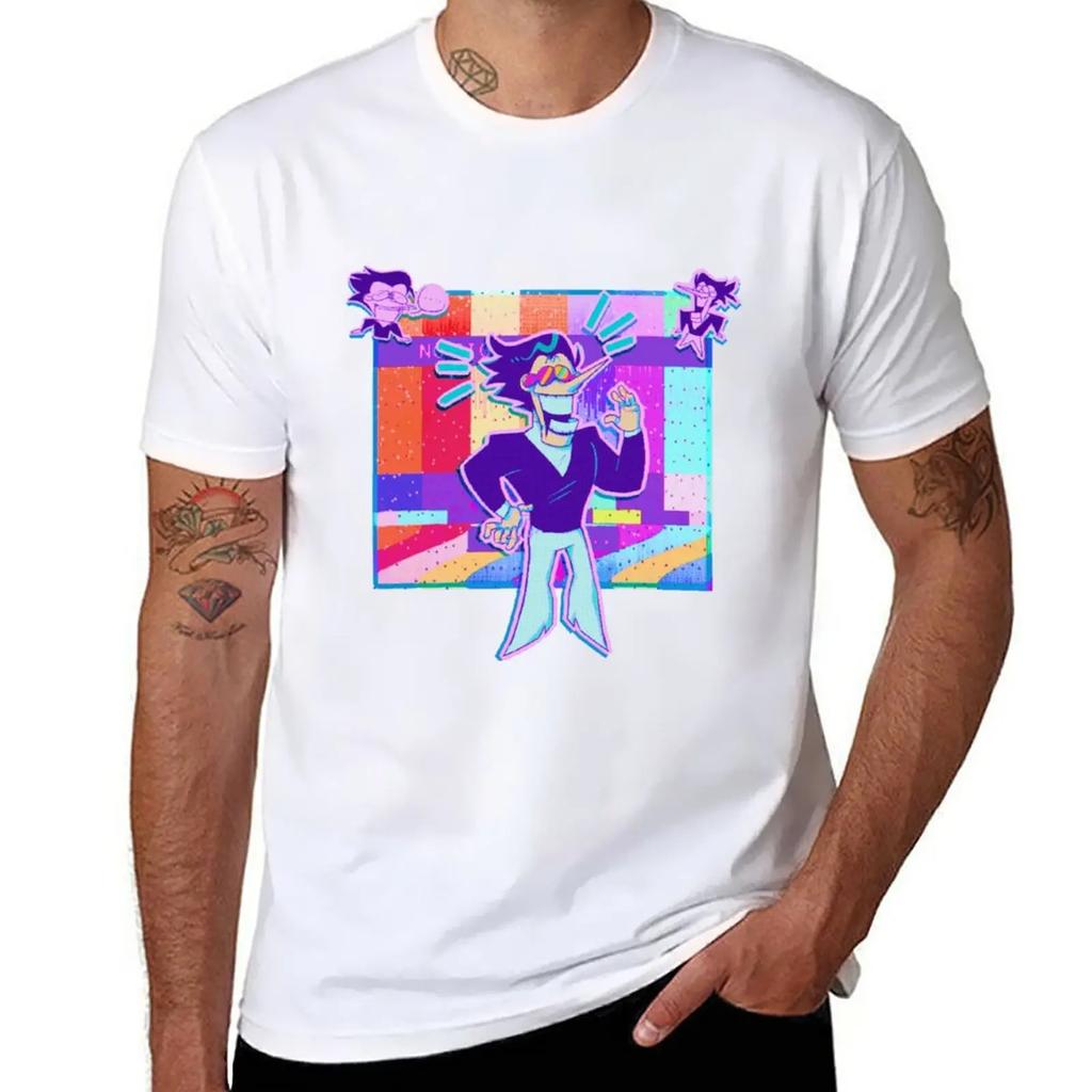 Spamton Deltarune T-shirt plusstorlekar sublim estetisk kläder anime herr grafiska t-shirts hip hop