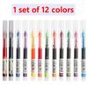 10-100 Stück 12 Farben Stifte Gerader Flüssigkugelschreiber Unterschrift Gelstift Set 0,5 mm Schwarze Blaue Tinte Schulbürobedarf Schreibwaren