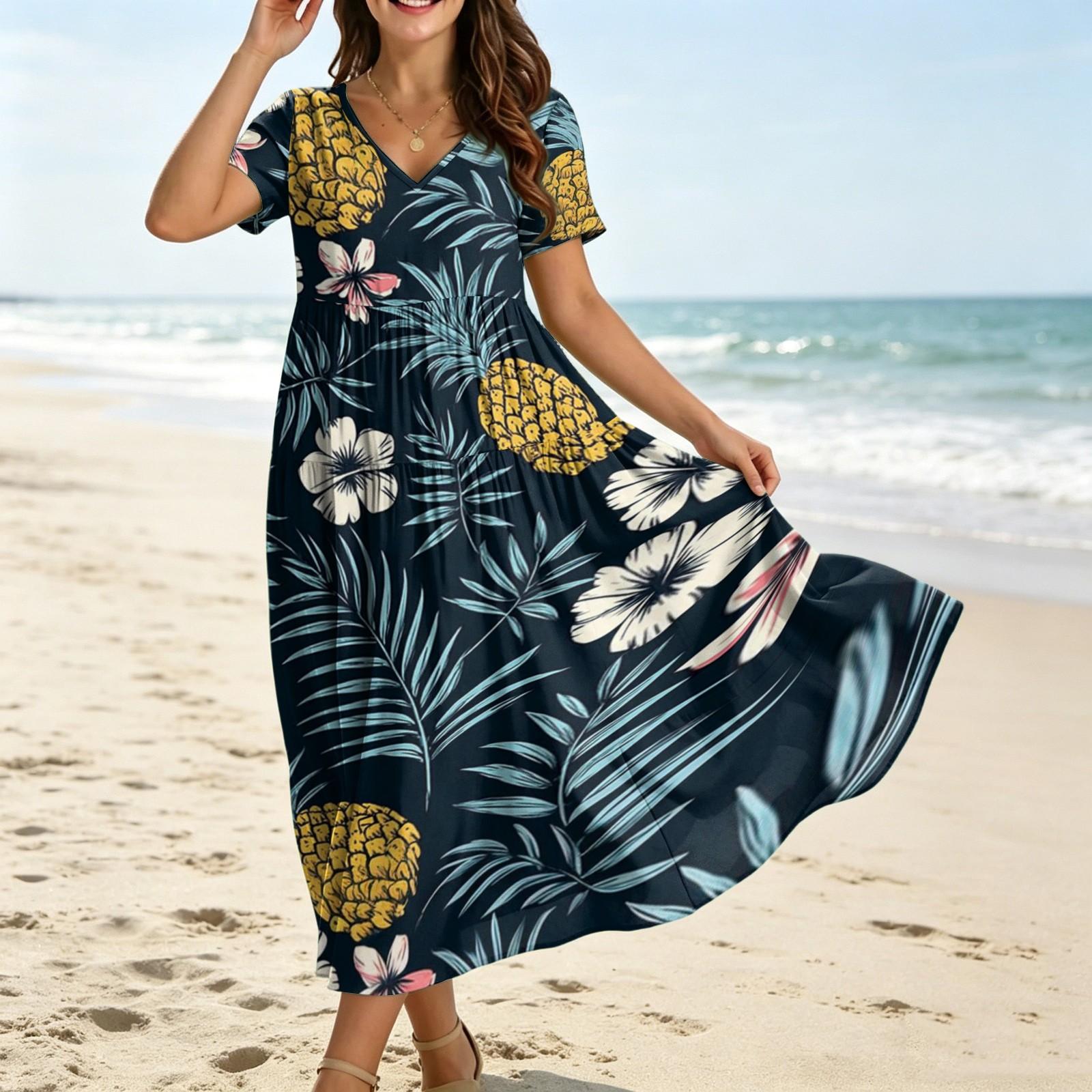 Maxi Dresses for Women Boho Maxi Dress With Sleeves Womens Maxi Dress Floral Maxi Dress Summer Maxi Dress XXL золотой