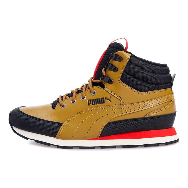 PUMA Vista Mid Utility Moss Green High Risk Red Men s 372203-01 EU 41