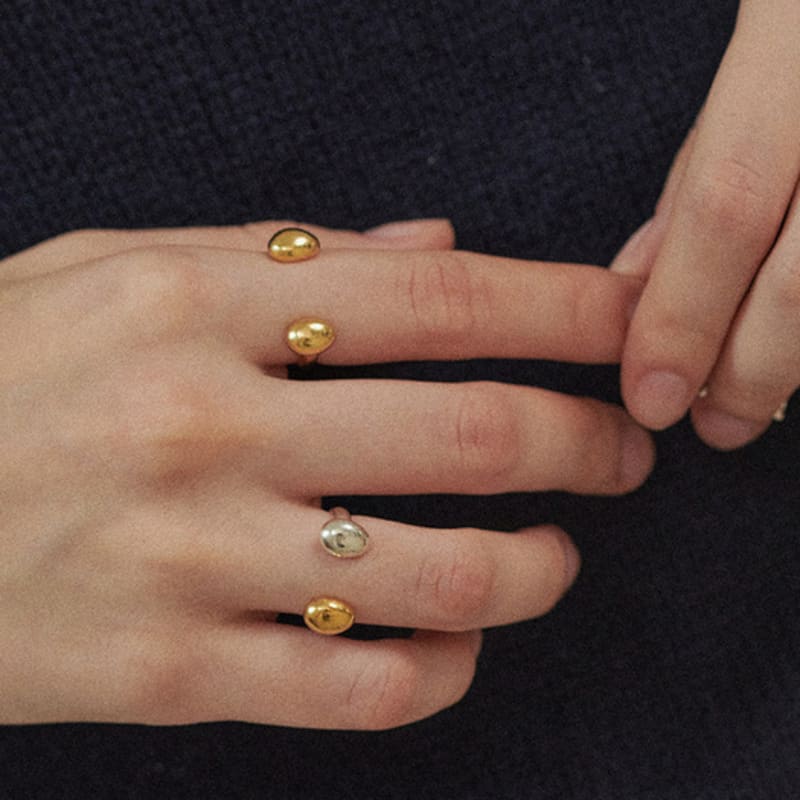 PICOMENT [RENEWAL] #006 Oval Open Ring _ Mix