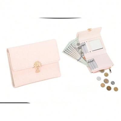 Card Bag Simple Short Women's Wallet Folding Wallet Women
