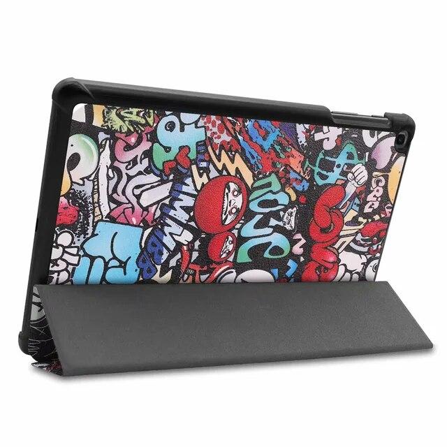Pouzdro pro Samsung Galaxy Tab A 10.1 2019 Pouzdro T510 / T515 Ultra Slim Kožený magnetický stojánek Kryt SM-T510 SM-T515 Funda Capa