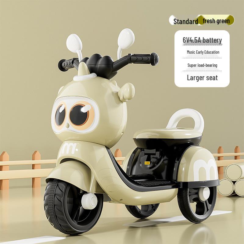 

Детский электрический мотоцикл-трицикл с защитой от опрокидывания для детей 1-5 лет - Развивающая игрушка для катания