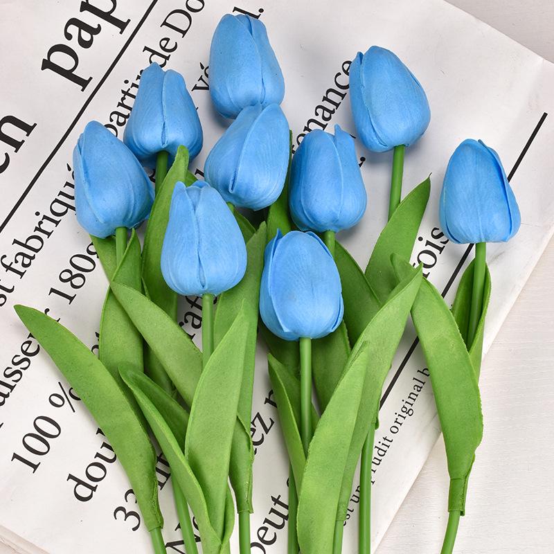 Mini Tulpen Haptik Kunstblumen für Hochzeit und Heimdekoration