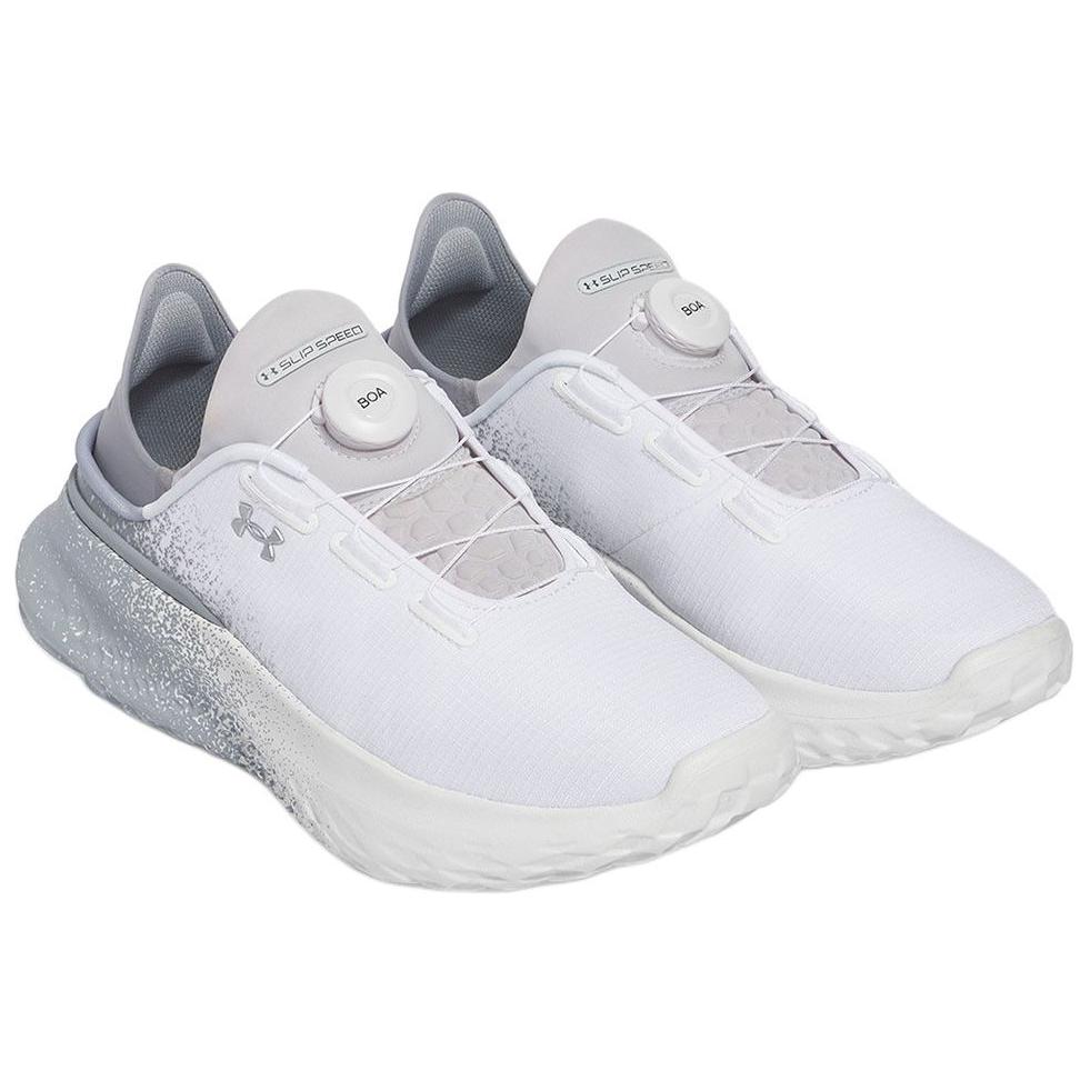 Under Armour Abrasion Resistant Breathable Low top Running Shoes Men's White Gray Sneakers 6003918-100