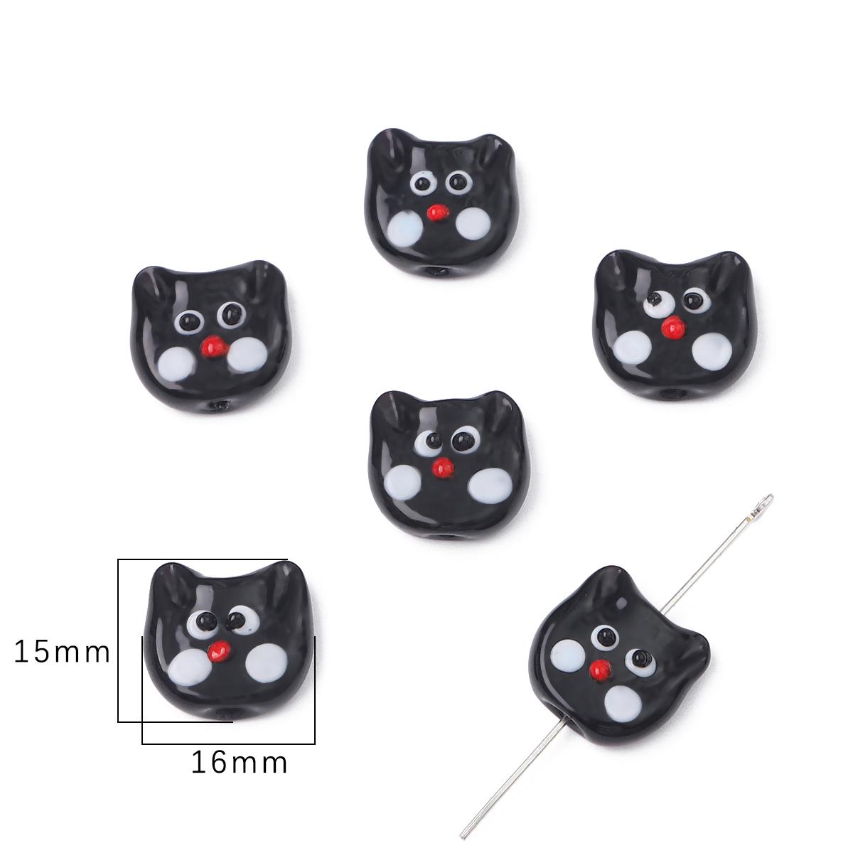 

1 шт., ручная роспись, глазурованные забавные мультяшные бусины, стеклянные подвески для DIY, ожерелье, браслет, серьги, изготовление ювелирных изделий, аксессуары для рукоделия