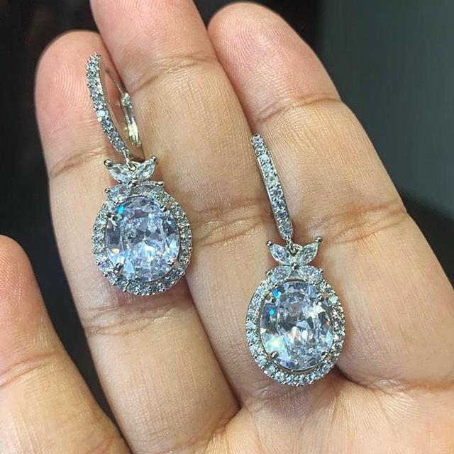 

Элегантные свадебные серьги Tbridal с блестящим фианитом, эстетические женские аксессуары для помолвки, нежные украшения, необычный подарок