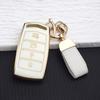 TPU Car Smart Key Case Cover for Hyundai Genesis G70 G80 G90 EQ900 4 Buttons Full Protection Key Fob Shell Protector Key Chains
