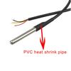 5pcs 5m DS18B20 Digital Thermistor Probe Temperature Sensor Waterproof Temperature Probe Stainless Steel Resistance Thermal Cable -55°C to +125°C