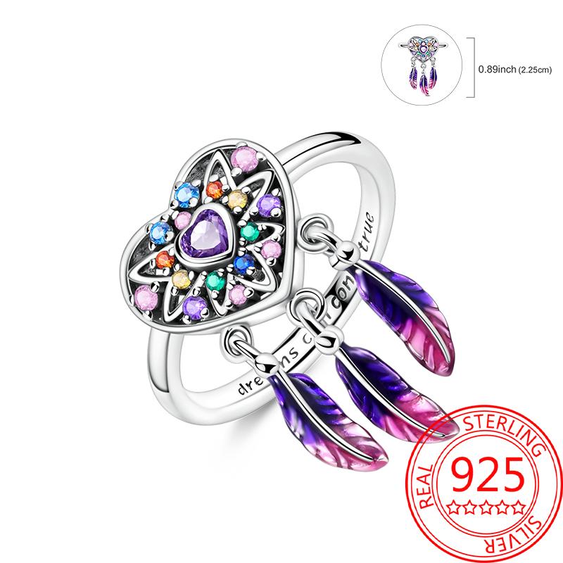 925 Silver Beautiful Stars and Moon Shining Sun Geometry Infinite Combination Ring Boutique Matching Gifts