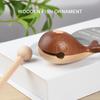 Adorno de Pez de Madera Superficie Lisa Forma de Ballena Bloque de Juguete Adorno Instrumento de Percusión para Decoración de Escritorio