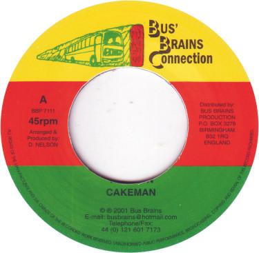 

7inch Record CAKEMAN Trod On BBP7111 Bus Brains Con UK Reggae Ska Dub Used