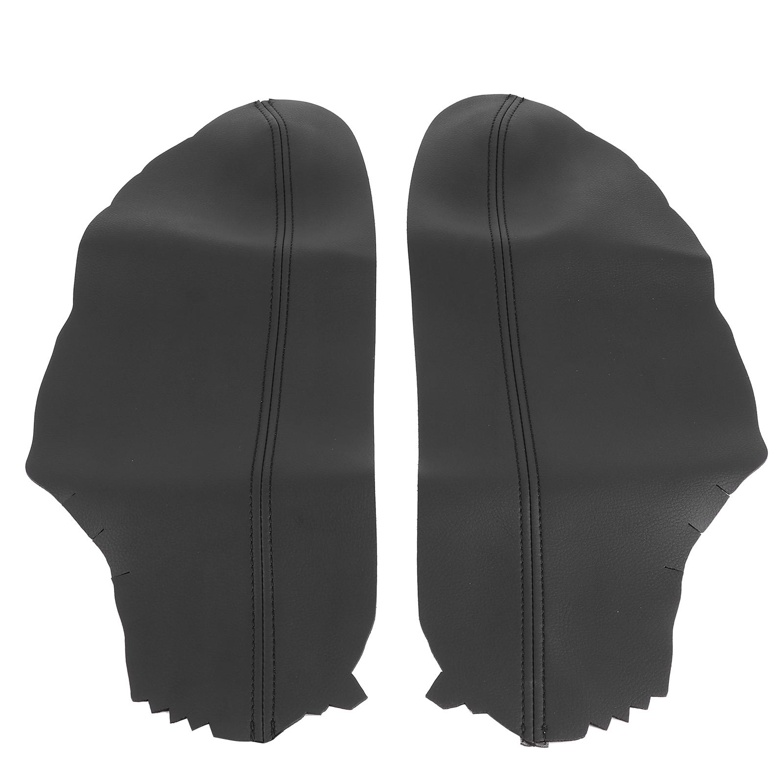 Front Door Panels Armrest Cover Microfiber Synthetic Leather Trim Sticker Fit for       08‑12