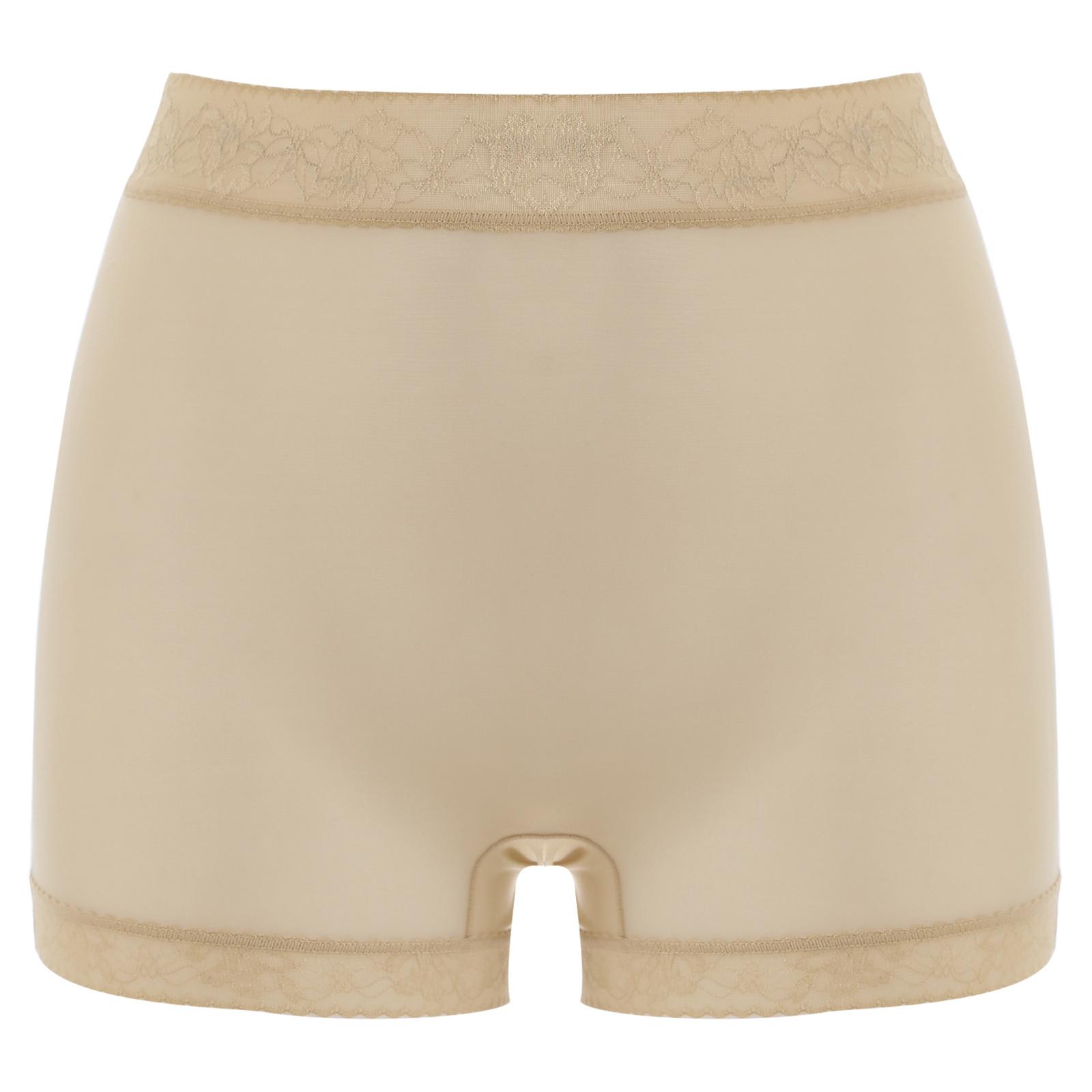 

Женские сетчатые шорты с кружевной отделкой, эластичное нижнее белье для ежедневного ношения в клубе One Size телесный