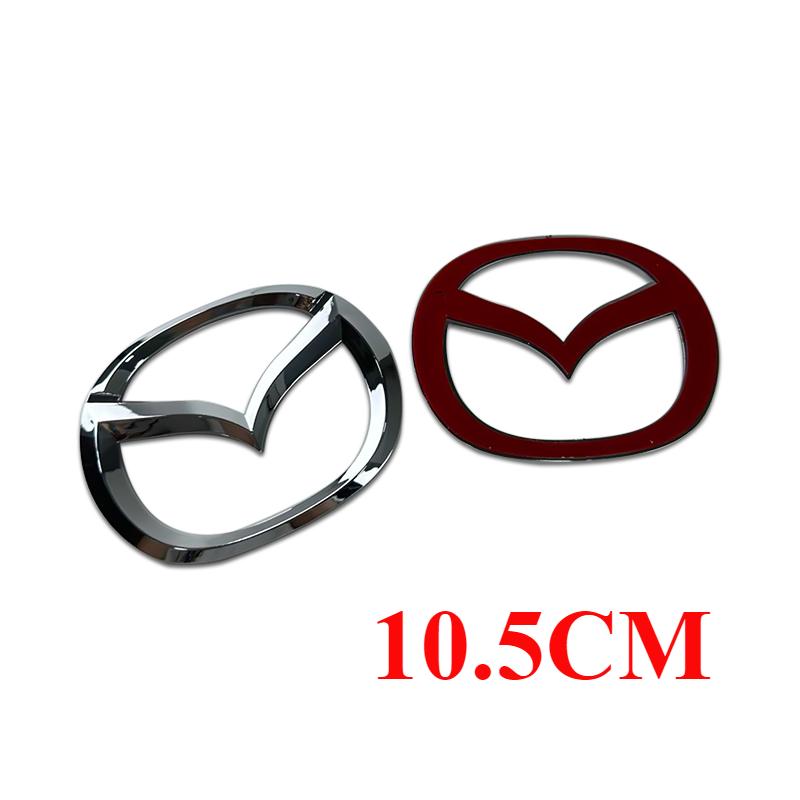 Plastic Car Front Trunk Emblem for Mazda 3 Logo Steering Wheel Badge 3D Body Replaced Sticker Rear Tail Refitting Decoration