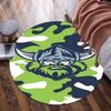 Canberra Camouflage Warrior Round Rug for Livingroom,Bedroom, Palyroom, Chair Rug, Area rug, Circle Carpet, Fan Christmas gift