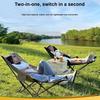 Camping Chair Outdoor High Back Moon Chair Adjustable Folding Chair Leisure Fishing Sleepable Portable Folding Recliner