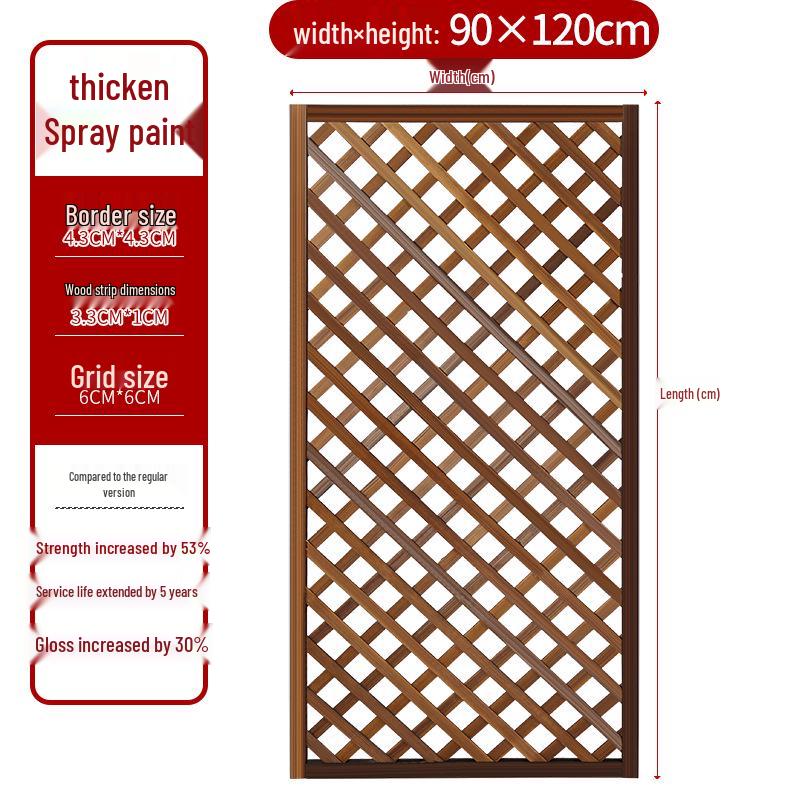 Anti-Corrosion Wood Garden Fence & Climbing Frame for Outdoor Spaces
