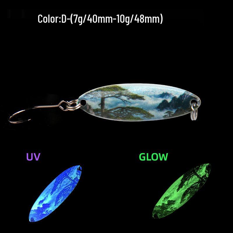 LETOYO UV Luminous 3D Printed Double-sided Trout and Asp Bait