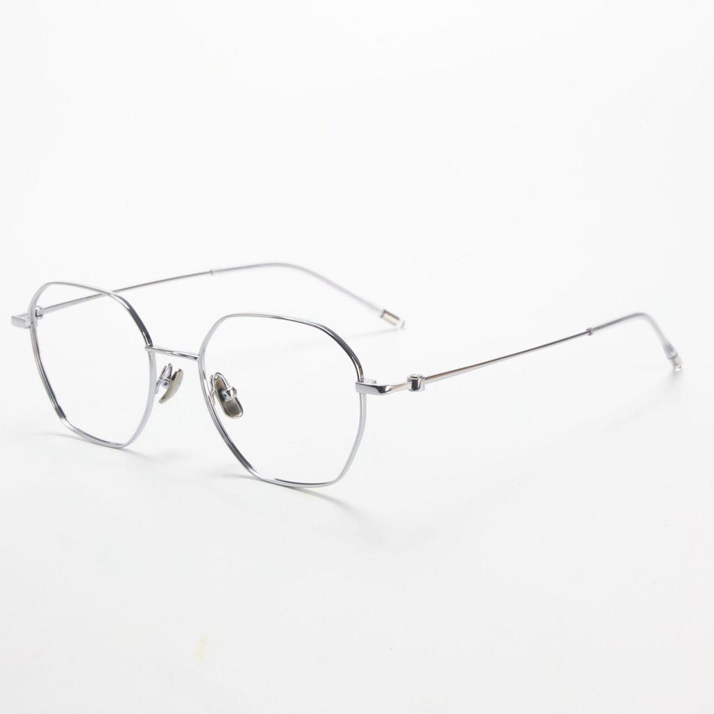 Retro Full Titanium Green Eyeglass Frame for Men & Women - M860, Prescription Ready