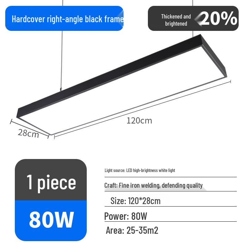 Ultra-Bright LED Pendant Light for Office, Barber Shop, Classroom, Gym, and Supermarket Ceilings