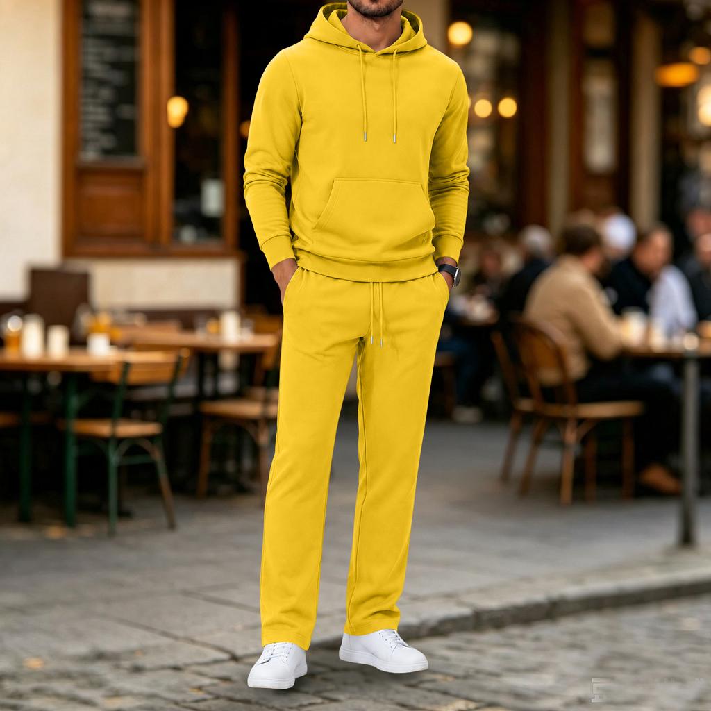 Vielseitiges Herren-Kapuzenpullover- und Jogginghosen-Set - Lässiger Sportanzug für Sport, Reisen und den täglichen Gebrauch