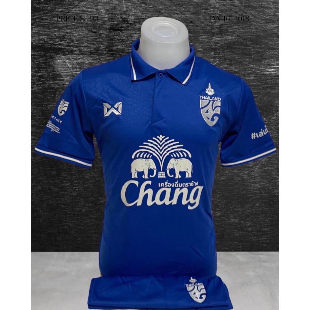 THAILAND National Football Soccer Vintage Shirt Polo Unisex Men Women Training JERSEY Print Quick Dry Short Sleeve Uniform Elephant Flag Badge Logo