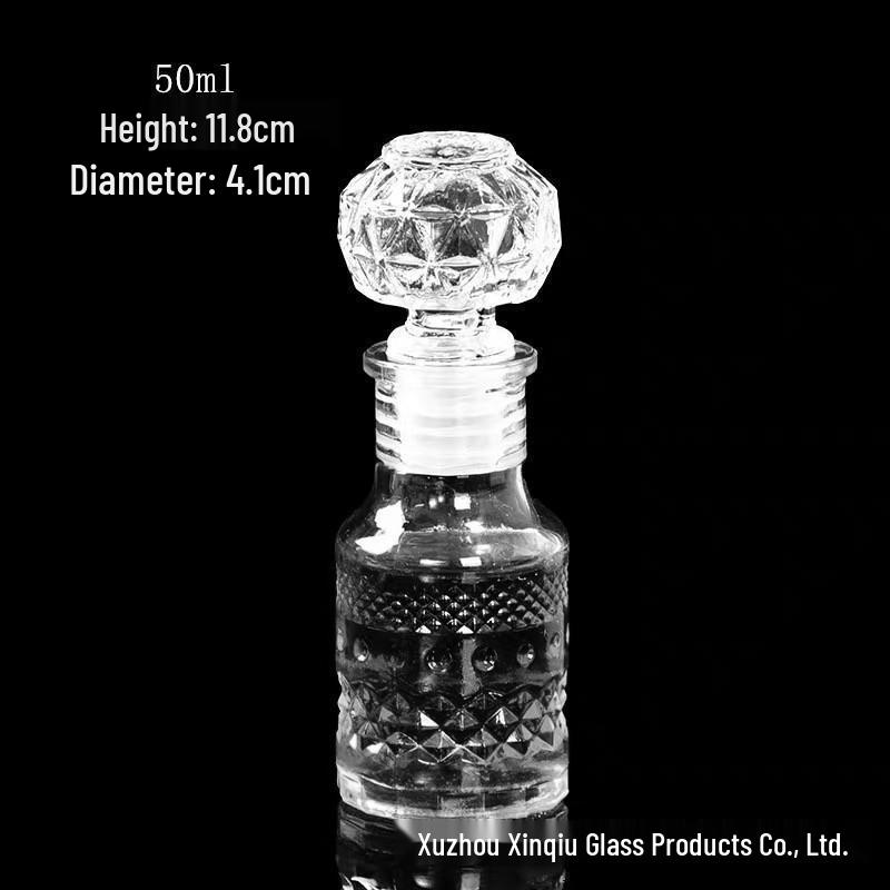 Creative Crystal Diamond Wine Decanter: 50ml-1000ml Transparent Red Wine Bottle