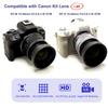 FotoZ 49mm 10x Professional Macro Conversion Super Macro Lens for Canon EOS M6 M50 Mark II M100 M200 R50 R100 Kit Lens Lens, EF-M 15-45mm RF-S 18-45mm