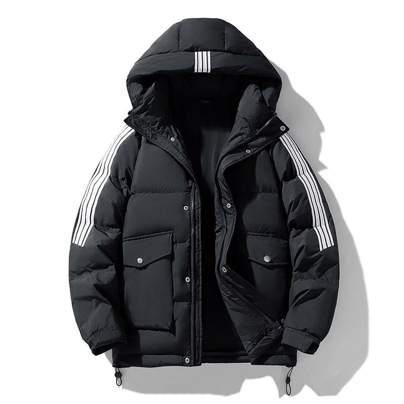 Hooded Down Jacket Men's New Winter Outdoor Thickened Cold and Warm Bread Clothes Trendy Versatile Loose Coat