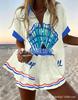 Hot Sale Casual Holiday Shirt Set Beach 1D Printed Shirt Shorts Women's Suit Customized-Made