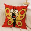 Kids Cartoon Cute Animal Cushion Cover Silky Short Plush Invisible Zipper Dustproof Sofa Pillow Case For Home Decor