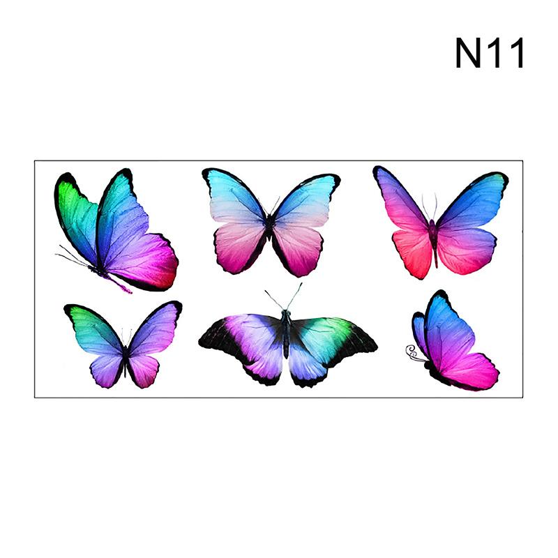 

Музыкальный фестиваль, макияж, временная татуировка, наклейка, водонепроницаемая, для женщин, глаз, лица, рук, боди-арта, блестящая фея, бабочка, поддельная татуировка