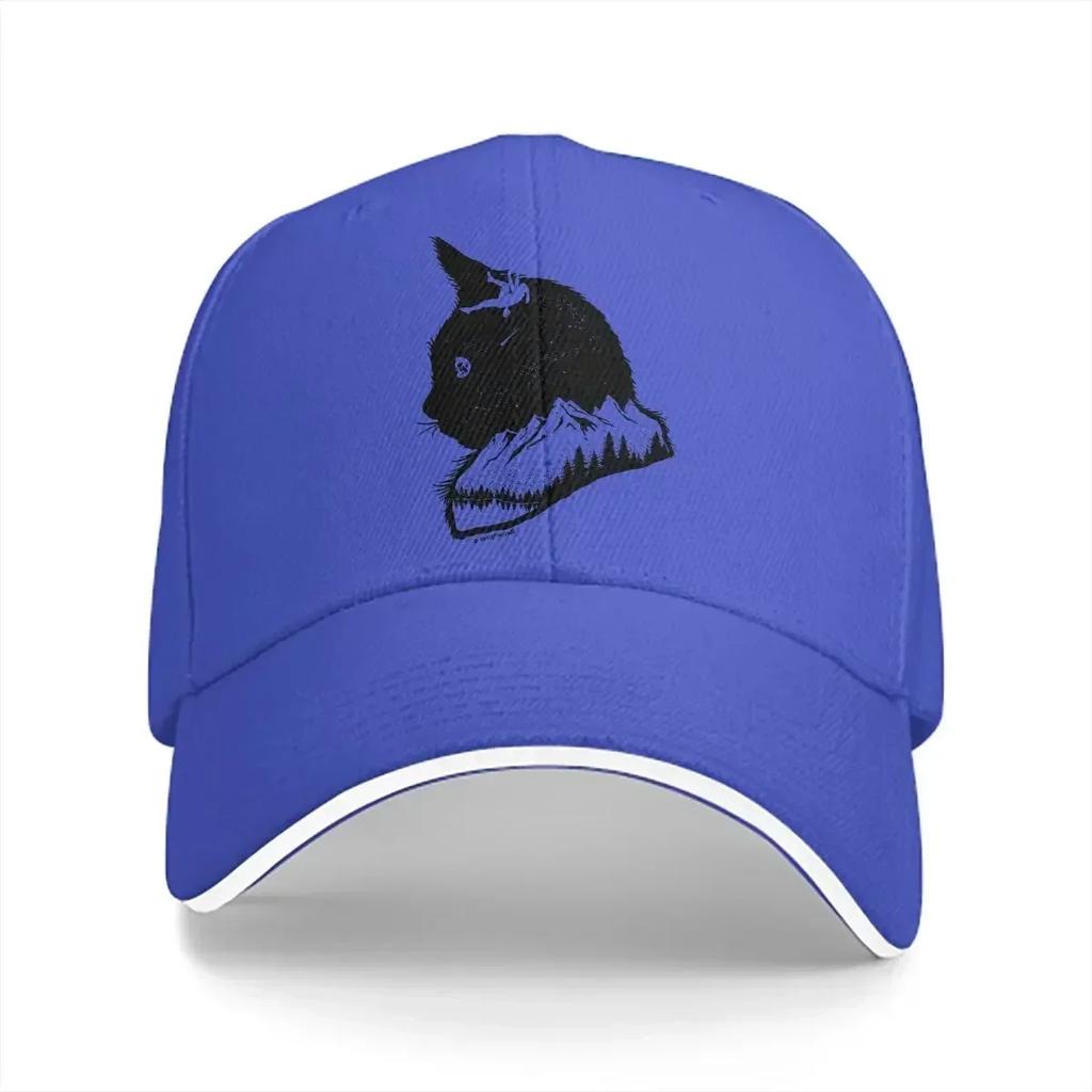Mountain Climber Multicolor Hat Peaked Unisexs Cap Cat Lovers Rock Climbers Personalized Visor Protection Hats