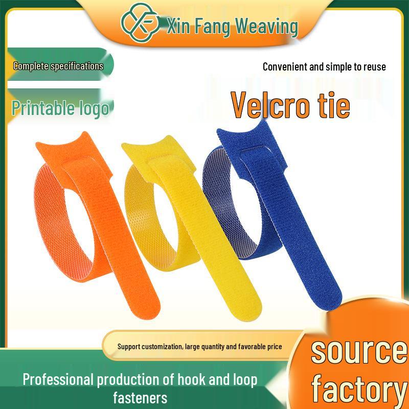 Cat and T-Shaped Velcro Cable Ties - Custom Logo Printing Available